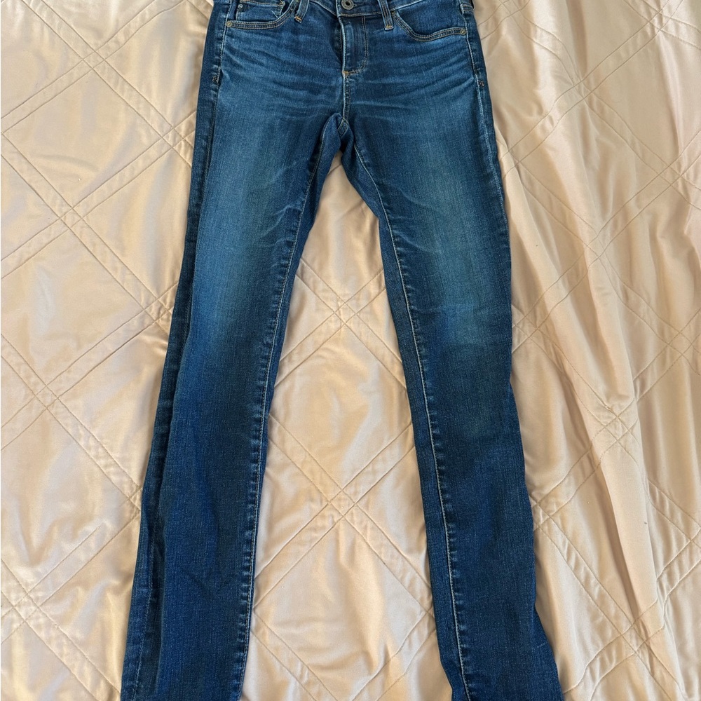Ag Adriano Goldschmied Blue Skinny Jeans